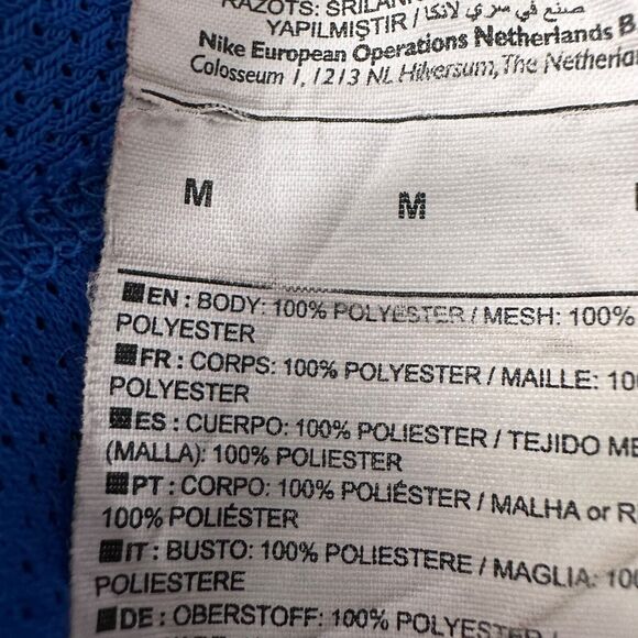 Nike Venezia FC Jersey Training Shirt Mens Medium Blue Soccer Kit 2016 2017 - Picture 7 of 11